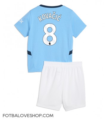 Manchester City Mateo Kovacic #8 Dětské Domácí Dres 2024-25 Krátký Rukáv (+ trenýrky)
